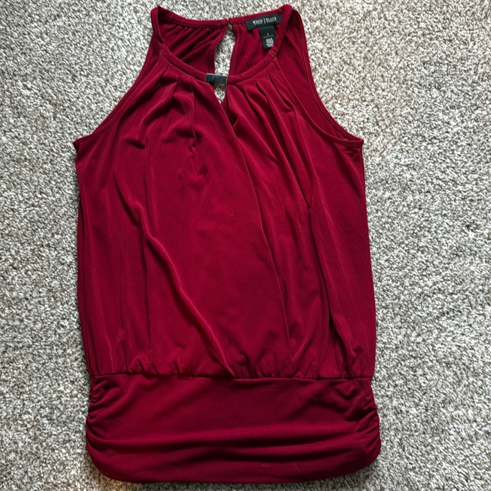 WHBM sleeveless blouse.
